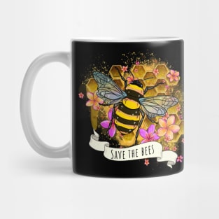 Save the bees love planet earth Mug